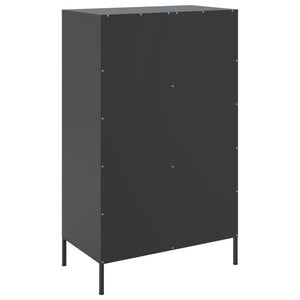 Credenza Nera 68x39x113 cm in Acciaio 842970
