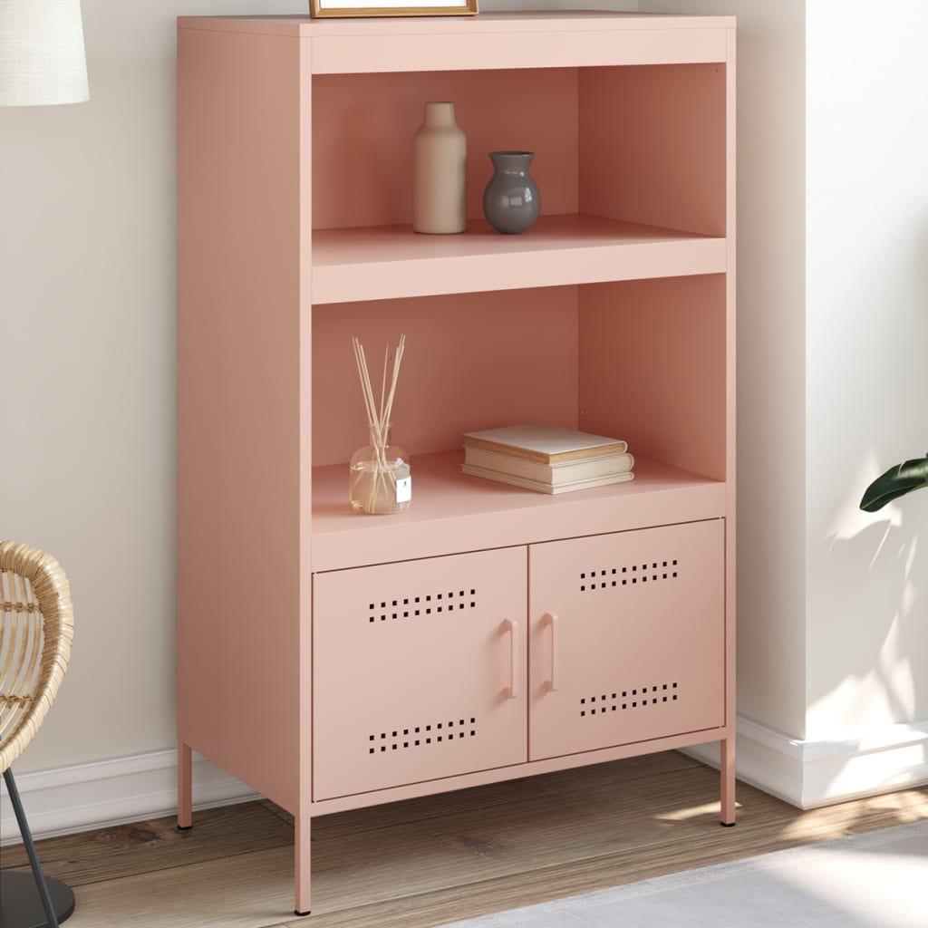 Credenza Rosa 68x39x113 cm in Acciaio 842971