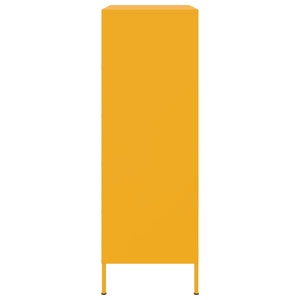 Credenza Giallo Senape 68x39x113 cm in Acciaio 842973