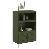 Credenza Verde Oliva 68x39x113 cm in Acciaio 842974