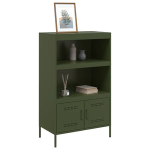Credenza Verde Oliva 68x39x113 cm in Acciaio 842974
