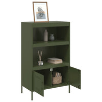 Credenza Verde Oliva 68x39x113 cm in Acciaio 842974