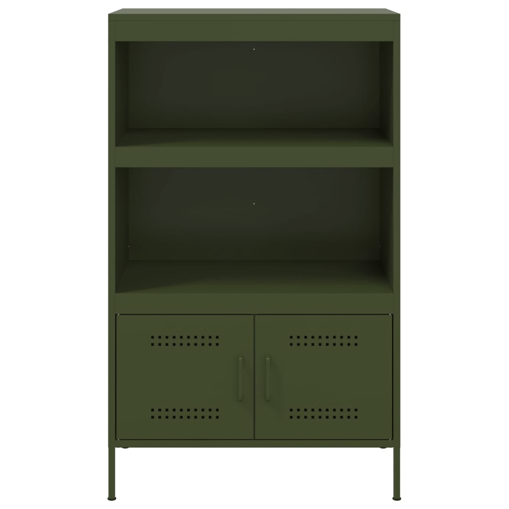 Credenza Verde Oliva 68x39x113 cm in Acciaio 842974