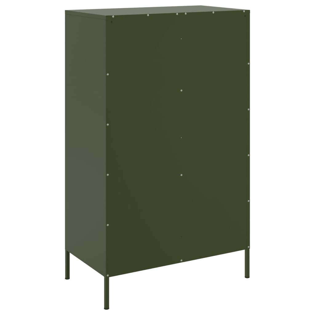 Credenza Verde Oliva 68x39x113 cm in Acciaio 842974