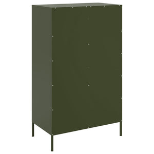 Credenza Verde Oliva 68x39x113 cm in Acciaio 842974