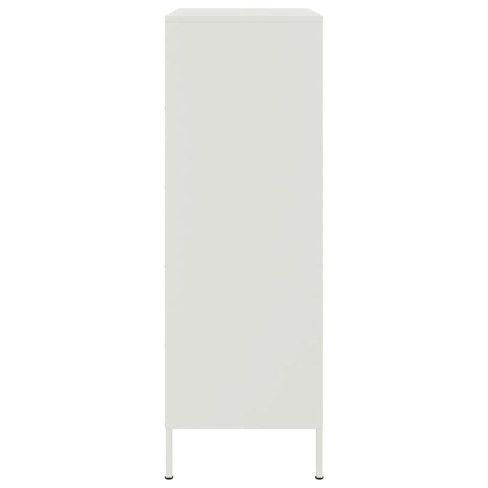 Credenza Bianca 68x39x113 cm in Acciaio 842975