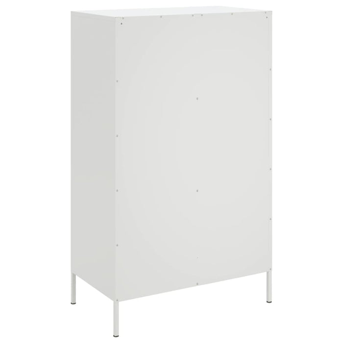 Credenza Bianca 68x39x113 cm in Acciaio 842975