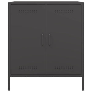 Credenza Nera 68x39x79 cm in Acciaio 842976