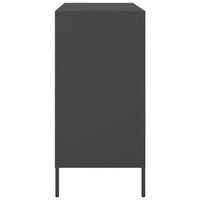Credenza Nera 68x39x79 cm in Acciaio 842976