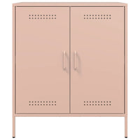vidaXL Credenza Rosa 68x39x79 cm in Acciaio