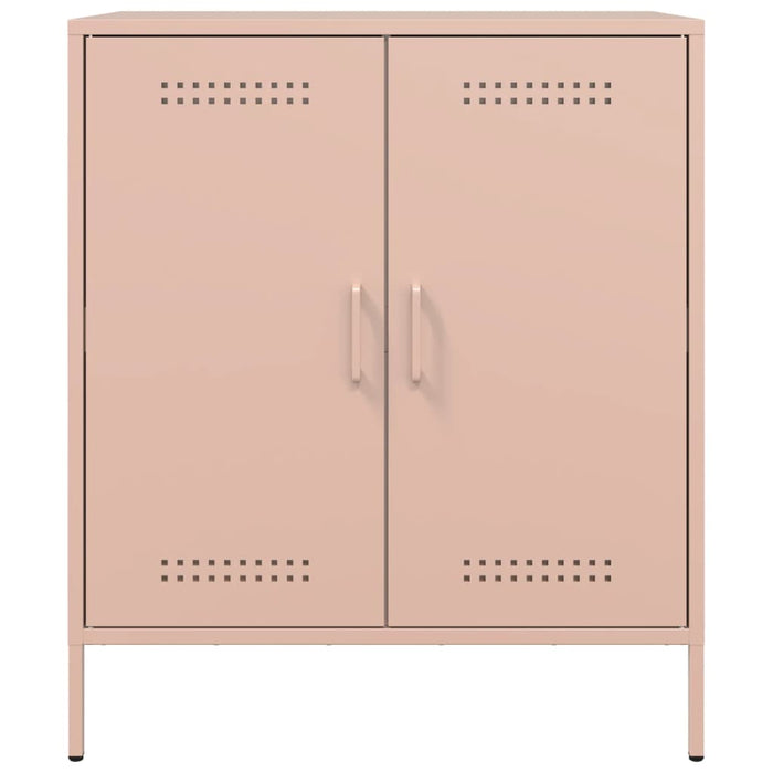 vidaXL Credenza Rosa 68x39x79 cm in Acciaio