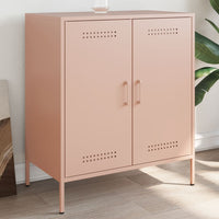 vidaXL Credenza Rosa 68x39x79 cm in Acciaio