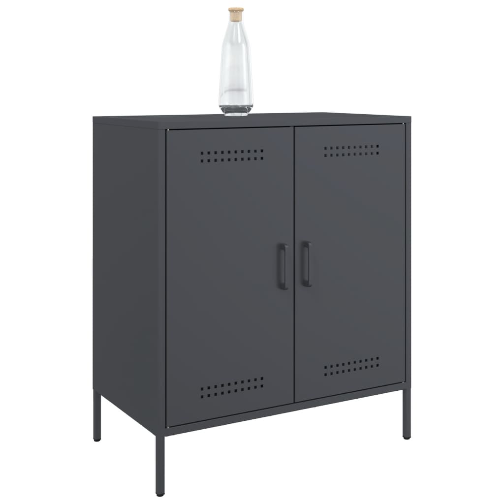 Credenza Antracite 68x39x79 cm in Acciaio 842978