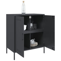 Credenza Antracite 68x39x79 cm in Acciaio 842978