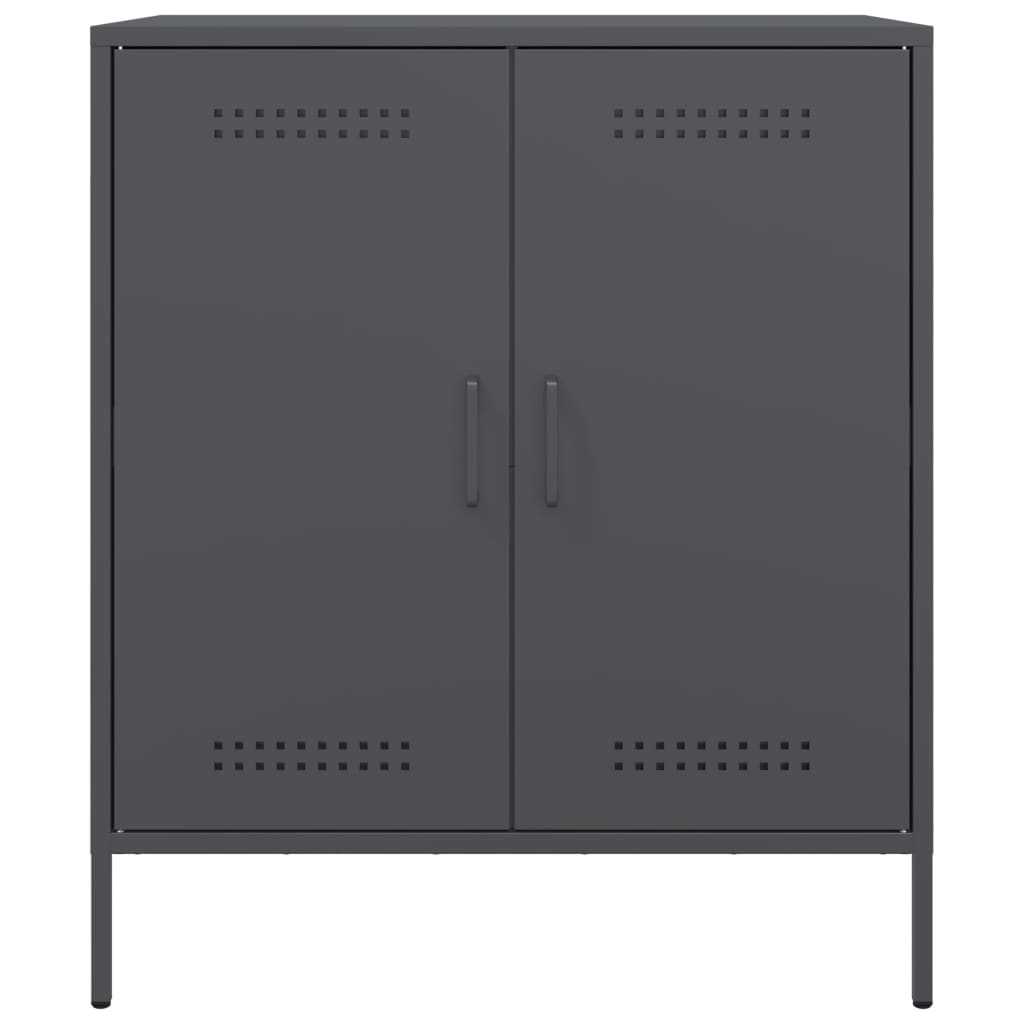 Credenza Antracite 68x39x79 cm in Acciaio 842978