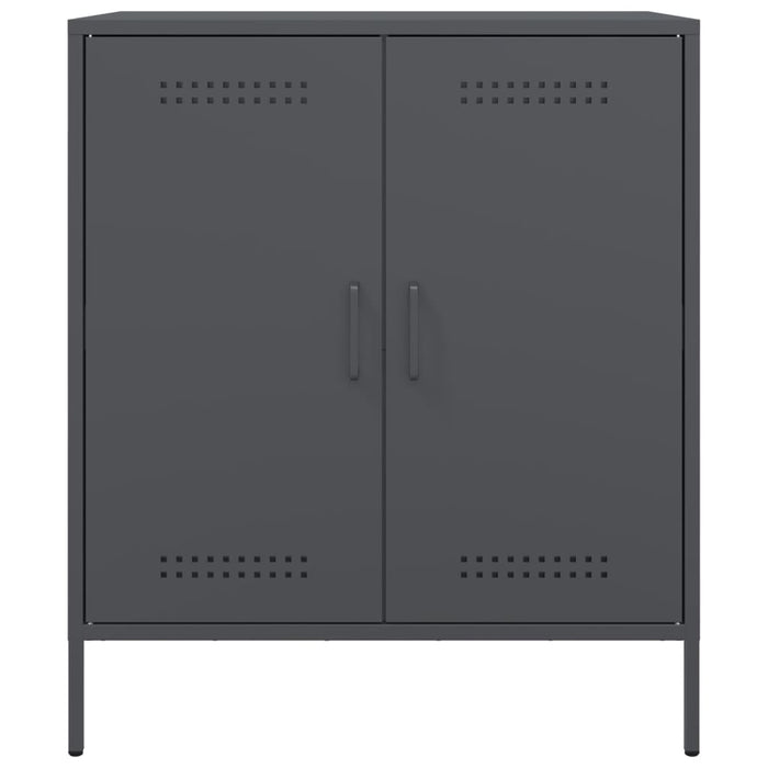 Credenza Antracite 68x39x79 cm in Acciaio