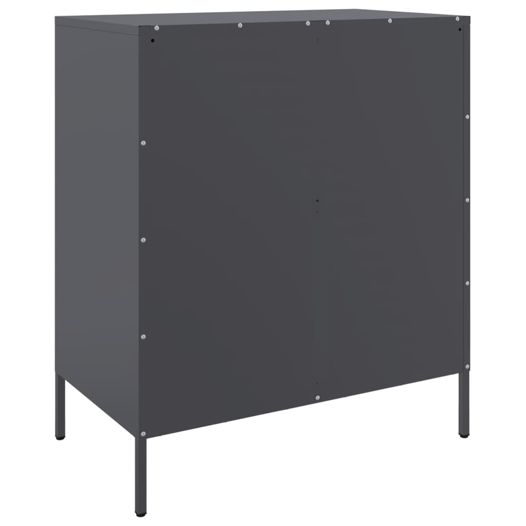 Credenza Antracite 68x39x79 cm in Acciaio 842978