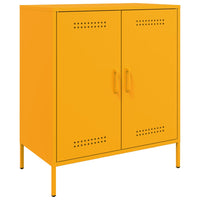 Credenza Giallo Senape 68x39x79 cm in Acciaio 842979