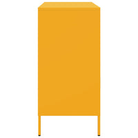 Credenza Giallo Senape 68x39x79 cm in Acciaio 842979