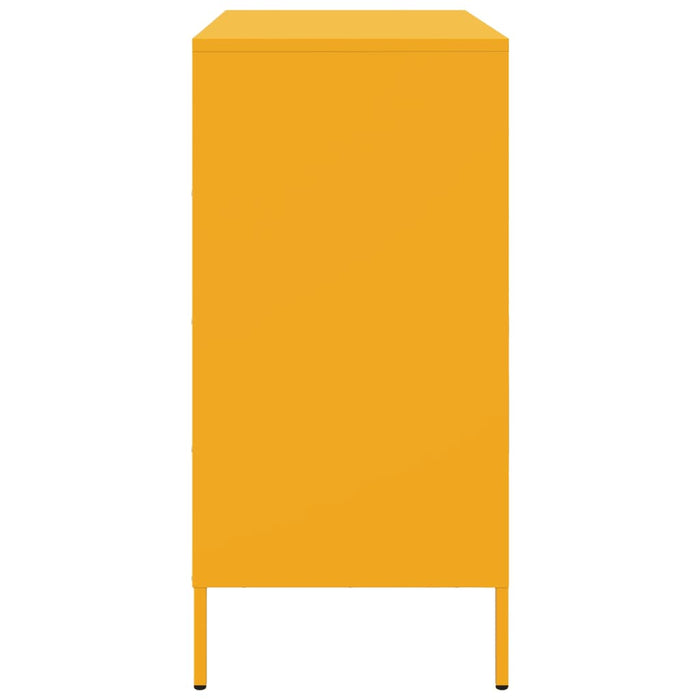 Credenza Giallo Senape 68x39x79 cm in Acciaio 842979