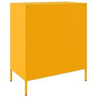 Credenza Giallo Senape 68x39x79 cm in Acciaio 842979