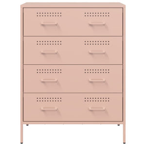 vidaXL Credenza Rosa 68x39x89 cm in Acciaio