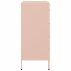 vidaXL Credenza Rosa 68x39x89 cm in Acciaio