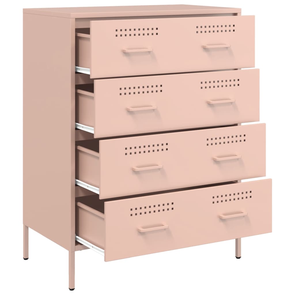 Credenza Rosa 68x39x89 cm in Acciaio 842983