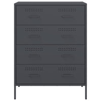 Credenza-Buffet-Armadio da cucina Antracite 68x39x89 cm in Acciaio