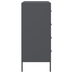 Credenza-Buffet-Armadio da cucina Antracite 68x39x89 cm in Acciaio