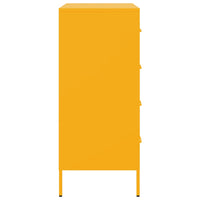 Credenza Giallo Senape 68x39x89 cm in Acciaio 842985