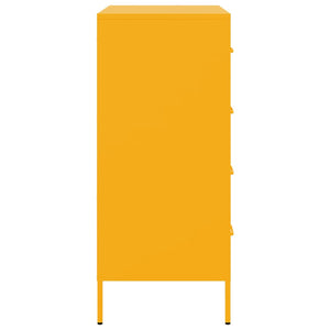 Credenza Giallo Senape 68x39x89 cm in Acciaio 842985