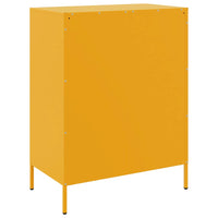Credenza Giallo Senape 68x39x89 cm in Acciaio 842985