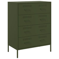 Credenza Verde Oliva 68x39x89 cm in Acciaio 842986