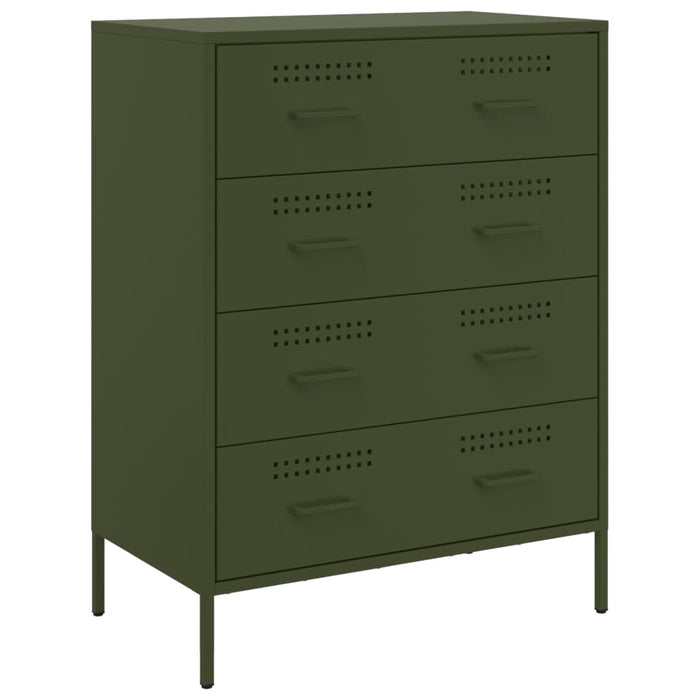 Credenza Verde Oliva 68x39x89 cm in Acciaio 842986