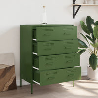 Credenza Verde Oliva 68x39x89 cm in Acciaio 842986