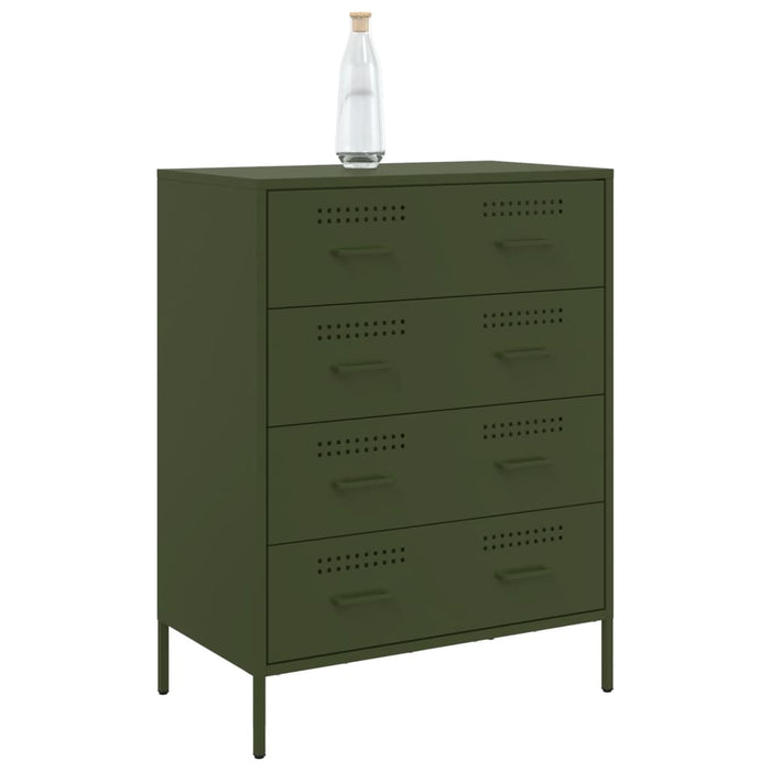 Credenza Verde Oliva 68x39x89 cm in Acciaio 842986