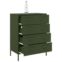 Credenza Verde Oliva 68x39x89 cm in Acciaio 842986
