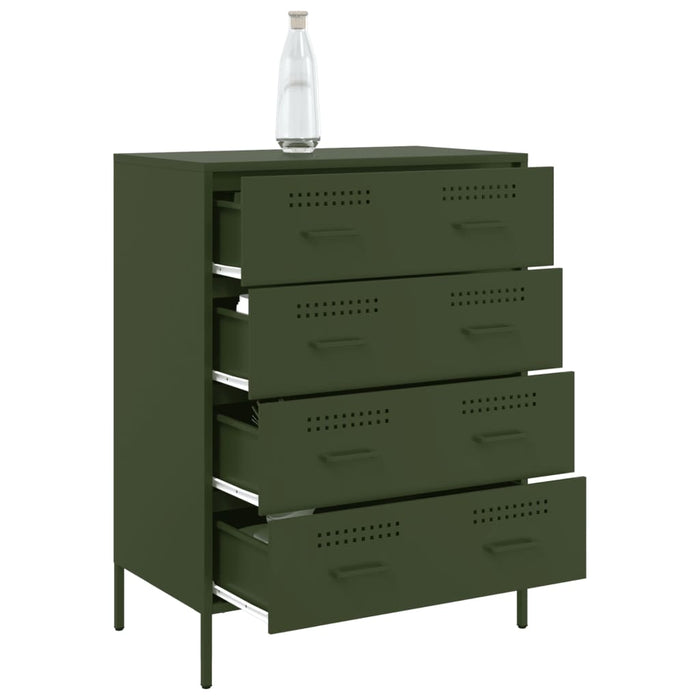Credenza Verde Oliva 68x39x89 cm in Acciaio 842986