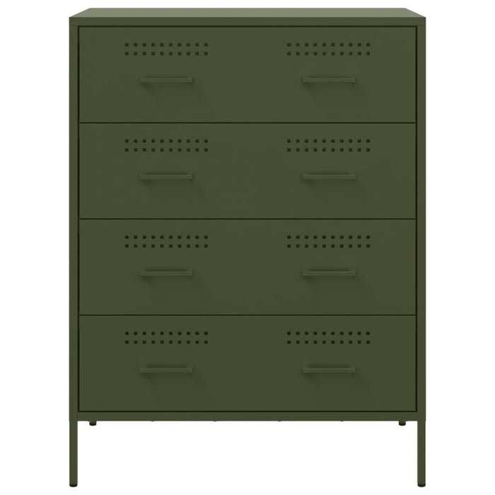 Credenza Verde Oliva 68x39x89 cm in Acciaio 842986