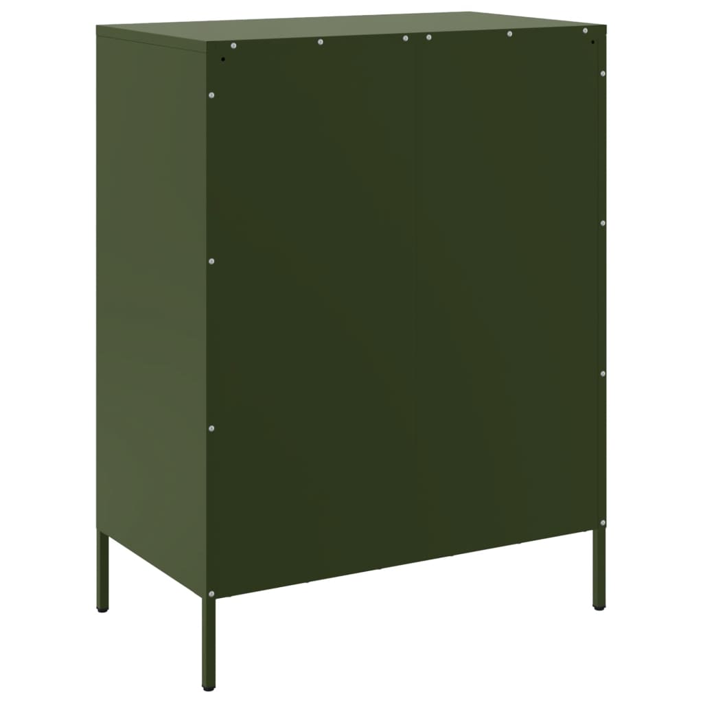 Credenza Verde Oliva 68x39x89 cm in Acciaio 842986