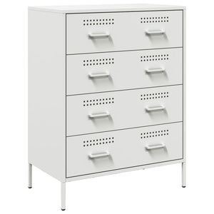 Credenza-Buffet-Armadio da cucina Bianca 68x39x89 cm in Acciaio