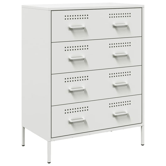 Credenza-Buffet-Armadio da cucina Bianca 68x39x89 cm in Acciaio