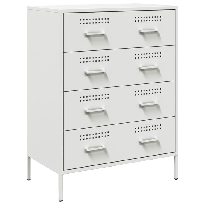 Credenza Bianca 68x39x89 cm in Acciaio 842987