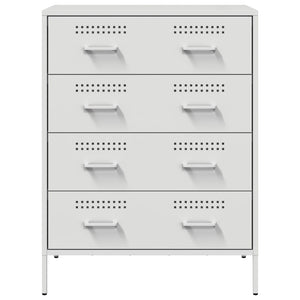 Credenza-Buffet-Armadio da cucina Bianca 68x39x89 cm in Acciaio