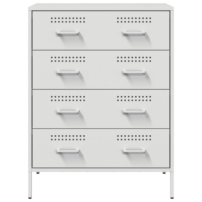 Credenza-Buffet-Armadio da cucina Bianca 68x39x89 cm in Acciaio