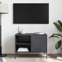 Mobile TV-Credenza TV-Console TV Antracite 68x39x50,5 cm in Acciaio 987210