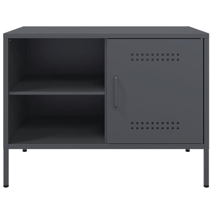 Mobile TV-Credenza TV-Console TV Antracite 68x39x50,5 cm in Acciaio 987210