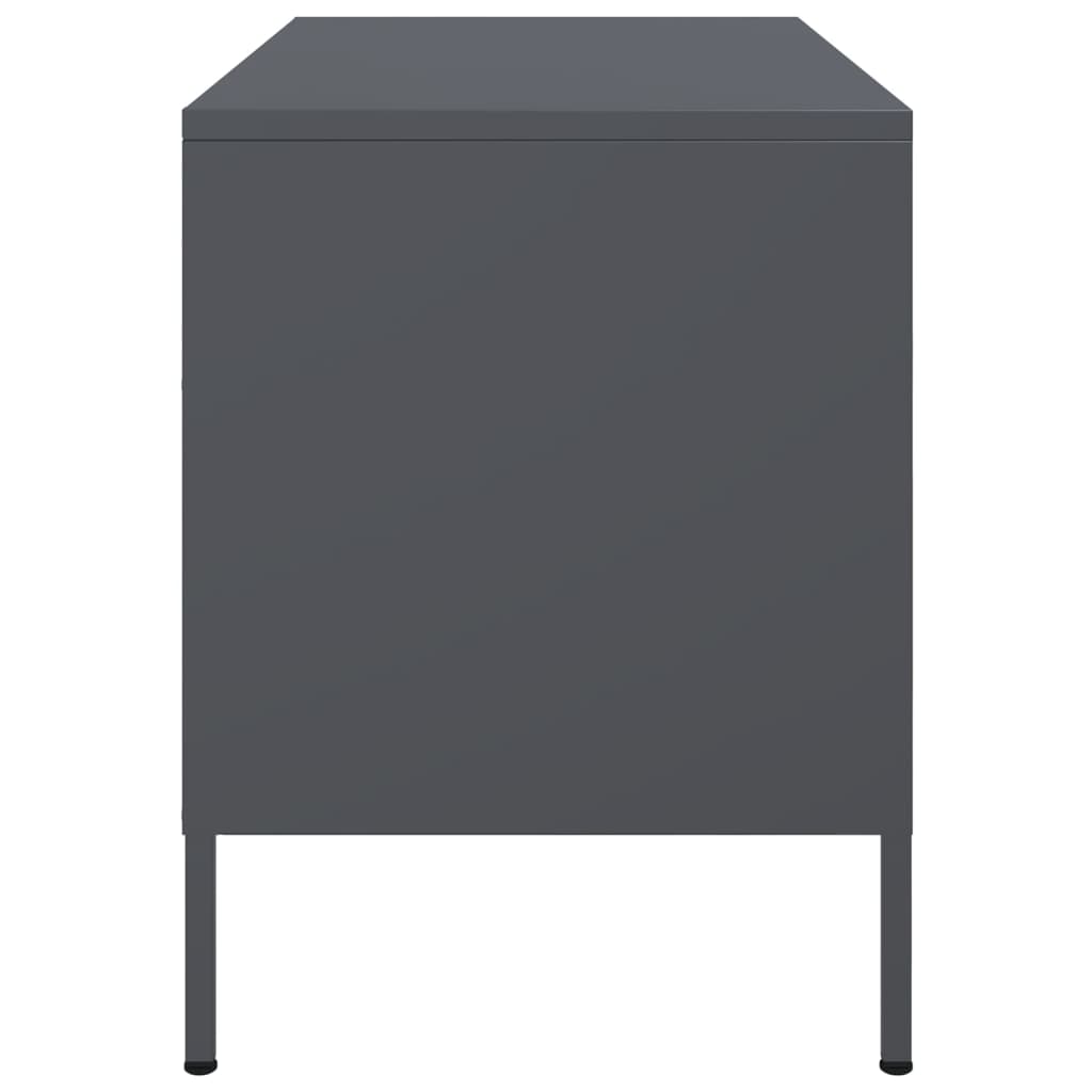 Mobile TV-Credenza TV-Console TV Antracite 68x39x50,5 cm in Acciaio 987210