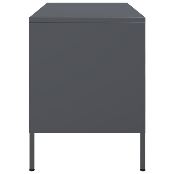 Mobile TV-Credenza TV-Console TV Antracite 68x39x50,5 cm in Acciaio 987210